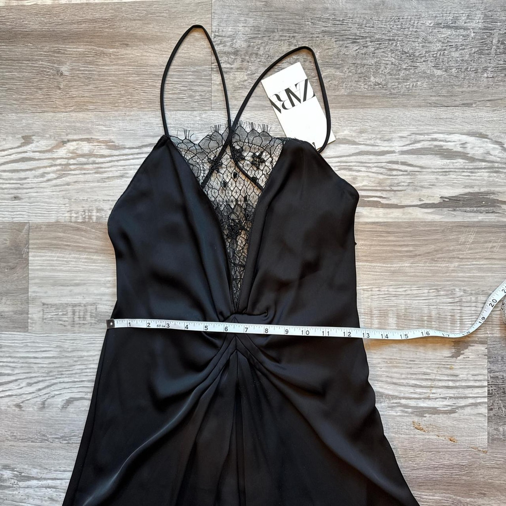 ZARA LONG LACE DRESS - SIZE S - Picture 5 of 8